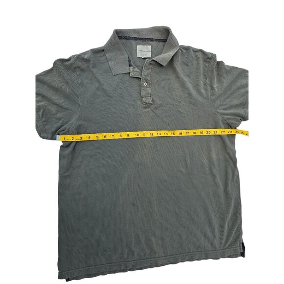 American Eagle Mens Green Polo Shirt Super Soft XXL Comfortable Casual Tee Top - Picture 4 of 5